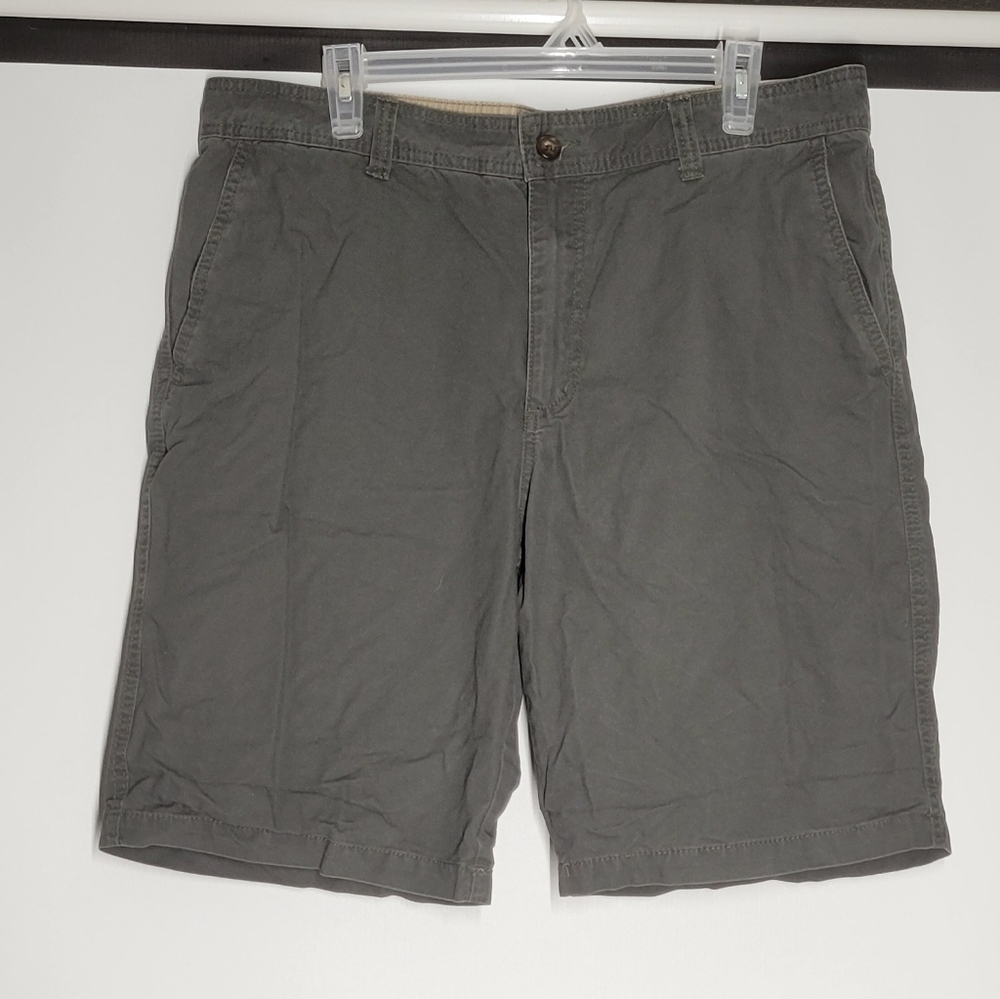 BCC Green Flat Front Work Shorts